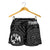 Tonga Womnen's Shorts - Tonga Seal With Polynesian Tattoo Style (Black) - Polynesian Pride