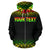 Tokelau Polynesian All Over Custom Zip up Hoodie Reggae Fog - Polynesian Pride