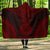 American Samoa Polynesian Chief Hooded Blanket - Red Version Hooded Blanket Red - Polynesian Pride