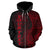 Federated States of Micronesia Polynesian Custom Zip up Hoodie Coconut Red - Polynesian Pride