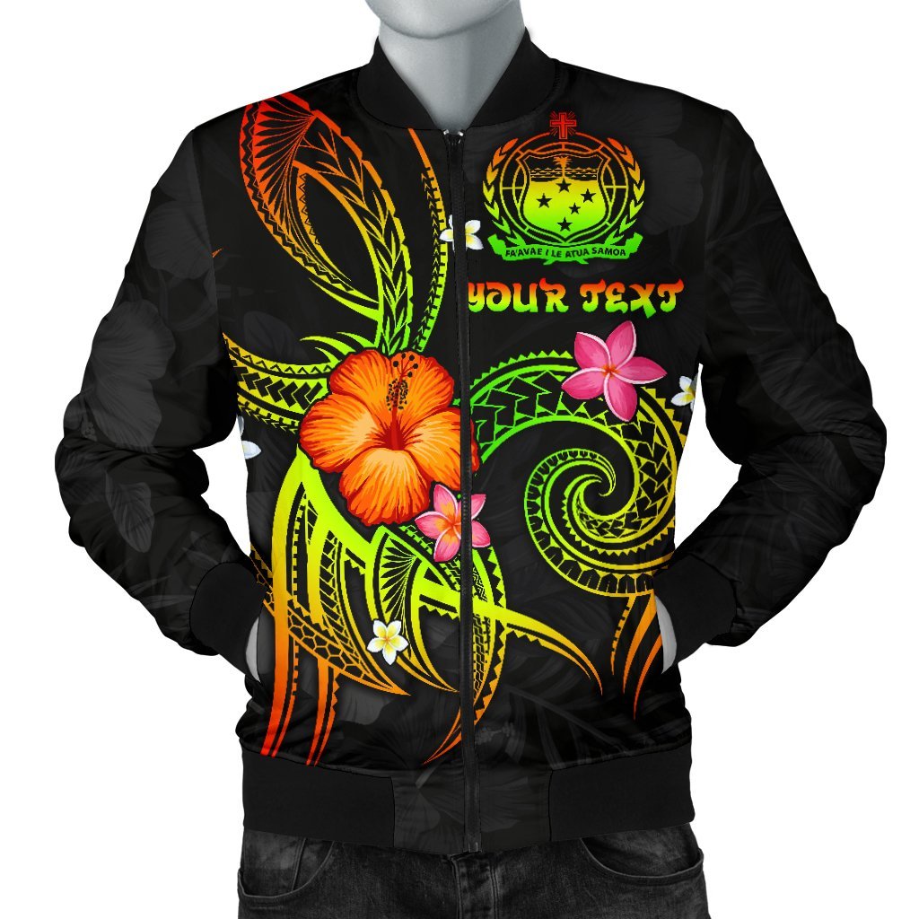 Polynesian Hawaii Personalised Men's Bomber Jacket - Legend of Samoa (Reggae) Reggae - Polynesian Pride