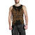 New Caledonia Polynesian Men Tank Top Map Gold Gold - Polynesian Pride