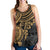 Guam Polynesian Women's Racerback Tank - Golden Turtle - Polynesian Pride