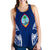 Guam Polynesian Women's Racerback Tank - Pattern With Seal Blue Version - Polynesian Pride