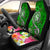 Tonga Car Seat Covers - Turtle Plumeria (Green) Universal Fit Green - Polynesian Pride