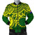 Cook Islands Polynesian Bomber Jacket (Men) - Polynesian Turtle Yellow - Polynesian Pride