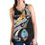 Guam Personalised Women's Racerback Tank - Guam Seal Polynesian Patterns Plumeria (Black) Black - Polynesian Pride