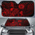 American Samoa Auto Sun Shades Turtle Hibiscus Red Auto Sun Shade Universal Fit Red - Polynesian Pride