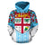 Fiji All Over Hoodie Tagimaucia Flower - Polynesian Pride