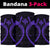 Hawaii Map Polynesian Kanaka Anchor Bandana 3 - Pack - Purple - Polynesian Pride