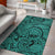 Hawaii Area Rug Polynesian Maori Lauhala AH Rug Turquoise - Polynesian Pride