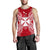 Wallis And Futuna Polynesian Men Tank Top Map Red White Red - Polynesian Pride