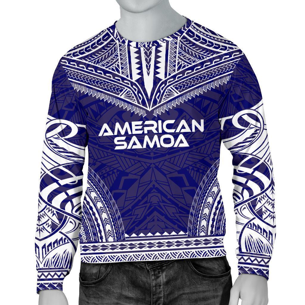 American Samoa Sweater - Polynesian Chief Flag Version Unisex White - Polynesian Pride