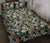 Tropical Plumeria Pattern With Palm Leaves Quilt Bed Set - Polynesian Pride