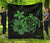 Hawaii Turtle Hibiscus Premium Quilt Green Green - Polynesian Pride