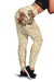 Hawaii Fish Hook Hibiscus Women's Leggings - Beige Beige - Polynesian Pride