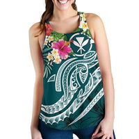 Polynesian Hawaii Kanaka Maoli Women's Racerback Tank - Summer Plumeria - Polynesian Pride