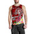 Tonga Custom Personalised Men's Tank Top - Turtle Plumeria (Red) - Polynesian Pride