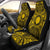 Northern Mariana Islands Car Seat Cover - Northern Mariana Islands Coat Of Arms Polynesian Gold Black Universal Fit Gold - Polynesian Pride