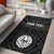 Tahiti Personalised Area Rug - Tahiti Seal In Polynesian Tattoo Style (Black) - Polynesian Pride