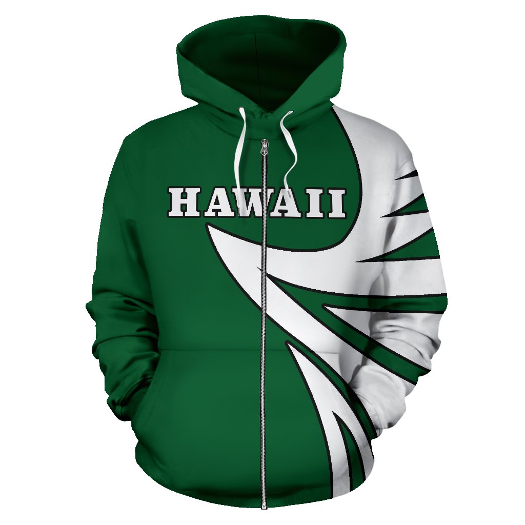 Hawaii Turtle Zip up Hoodie Warrior Style - Polynesian Pride