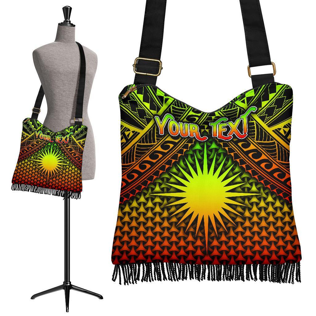 Polynesian Marshall Islands Personalised Boho Handbag - Reggae Vintage Polynesian Patterns One Style One Size Reggae - Polynesian Pride