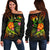 Polynesian Hawaii Off Shoulder Sweater - Legend of Kanaka Maoli (Reggae) - Polynesian Pride