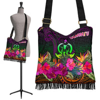 Vanuatu Crossbody Boho Handbag - Summer Hibiscus One Style One Size Reggae - Polynesian Pride