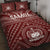 Samoa Quilt Bed Set - Samoa Seal In Polynesian Tattoo Style (Red) Red - Polynesian Pride