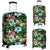 Animals And Tropical Flowers Luggage Cover White - Polynesian Pride