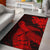 Hawaiian Hibiscus Memory Polynesian Turtle Area Rug AH Rug Red - Polynesian Pride