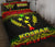 Kosrae Quilt Bed Set - Kosrae Flag Fog Style Reggae Version - Polynesian Pride