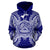 American Samoa Polynesian ll Over Hoodie Map Blue - Polynesian Pride