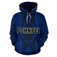 Pohnpei All Over Hoodie Central Version - Polynesian Pride