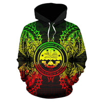 Federated States of Micronesian Polynesian ll Over Hoodie Map Reggae - Polynesian Pride