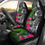 Yap Car Seat Covers - Turtle Plumeria Banana Leaf Universal Fit Black - Polynesian Pride