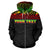 Tonga Polynesian All Over Custom Zip up Hoodie Reggae Horizontal Style - Polynesian Pride