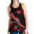 Marshall Islands Polynesian Women Tank Top - Turtle With Blooming Hibiscus Red - Polynesian Pride