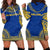 Nauru Women's Hoodie Dress - Polynesian Flag Chief Blue - Polynesian Pride