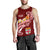 Fiji Men's Tank Top - Fiji Seal Polynesian Patterns Plumeria (Red) - Polynesian Pride