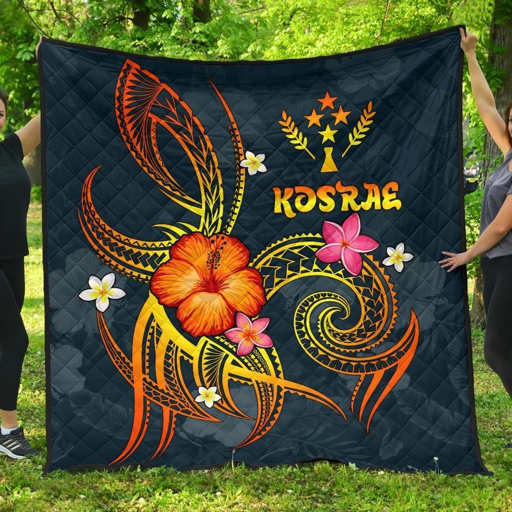 Kosrae Polynesian Premium Quilt - Legend of Kosrae (Blue) Blue - Polynesian Pride