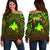 Polynesian Papua New Guinea Off Shoulder Sweater - Reggae Vintage Polynesian Patterns - Polynesian Pride