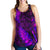 Aotearoa Maori Women Racerback Tank Silver Fern Koru Vibes Purple Purple - Polynesian Pride