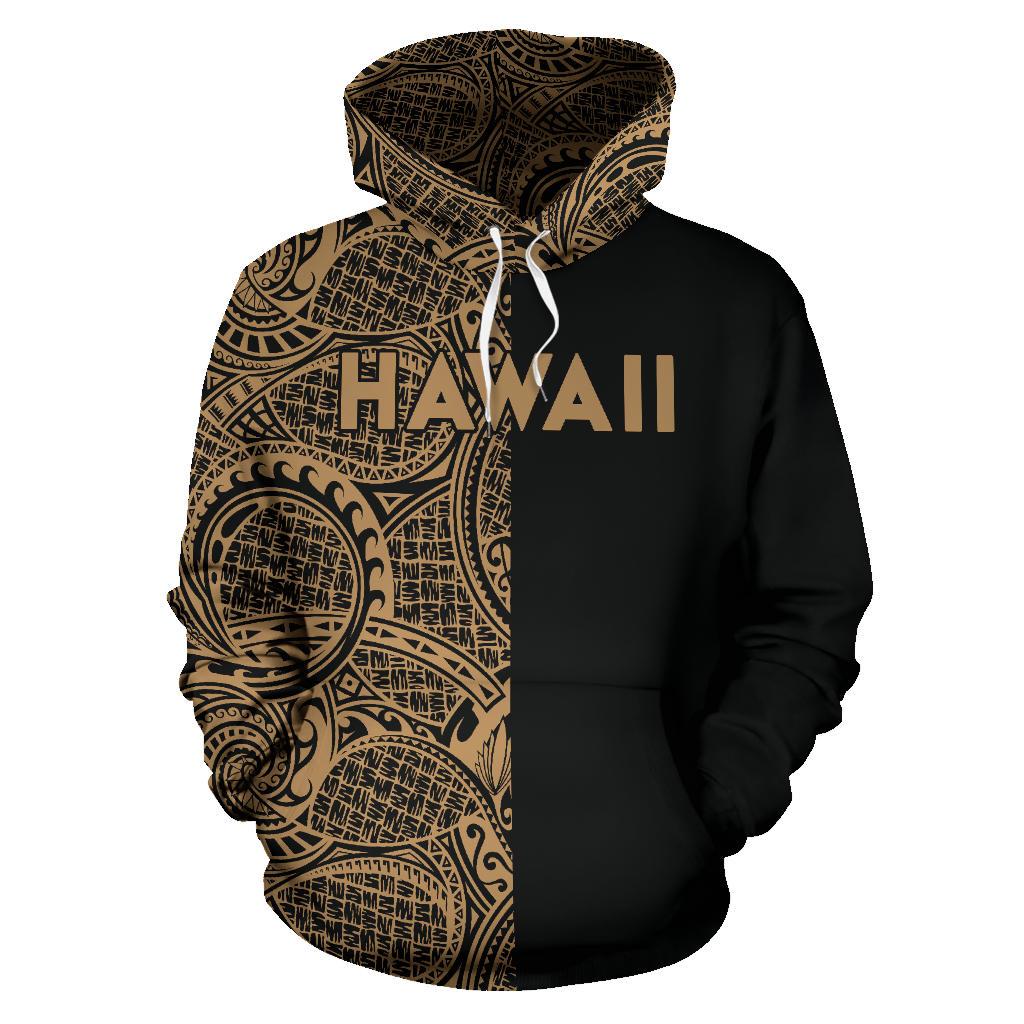 Polynesian Madame Pele Mauna Kea Hawaii Hoodie The Half Gold - Polynesian Pride