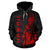 Hawaii Helmet Polynesian Red Kanaka Warrior Hoodie - Polynesian Pride