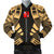 Wallis And Futuna Men Bomber Jackets - Polynesian Tattoo Gold Gold - Polynesian Pride