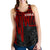 Kosrae Women's Racerback Tank - Kosrae Seal In Heartbeat Patterns Style (Red) - Polynesian Pride