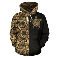 Hawaii Hoodie Turtle Polynesian - Polynesian Pride