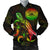 American Samoa Polynesian Men's Bomber Jacket - Turtle With Blooming Hibiscus Reggae Reggae - Polynesian Pride