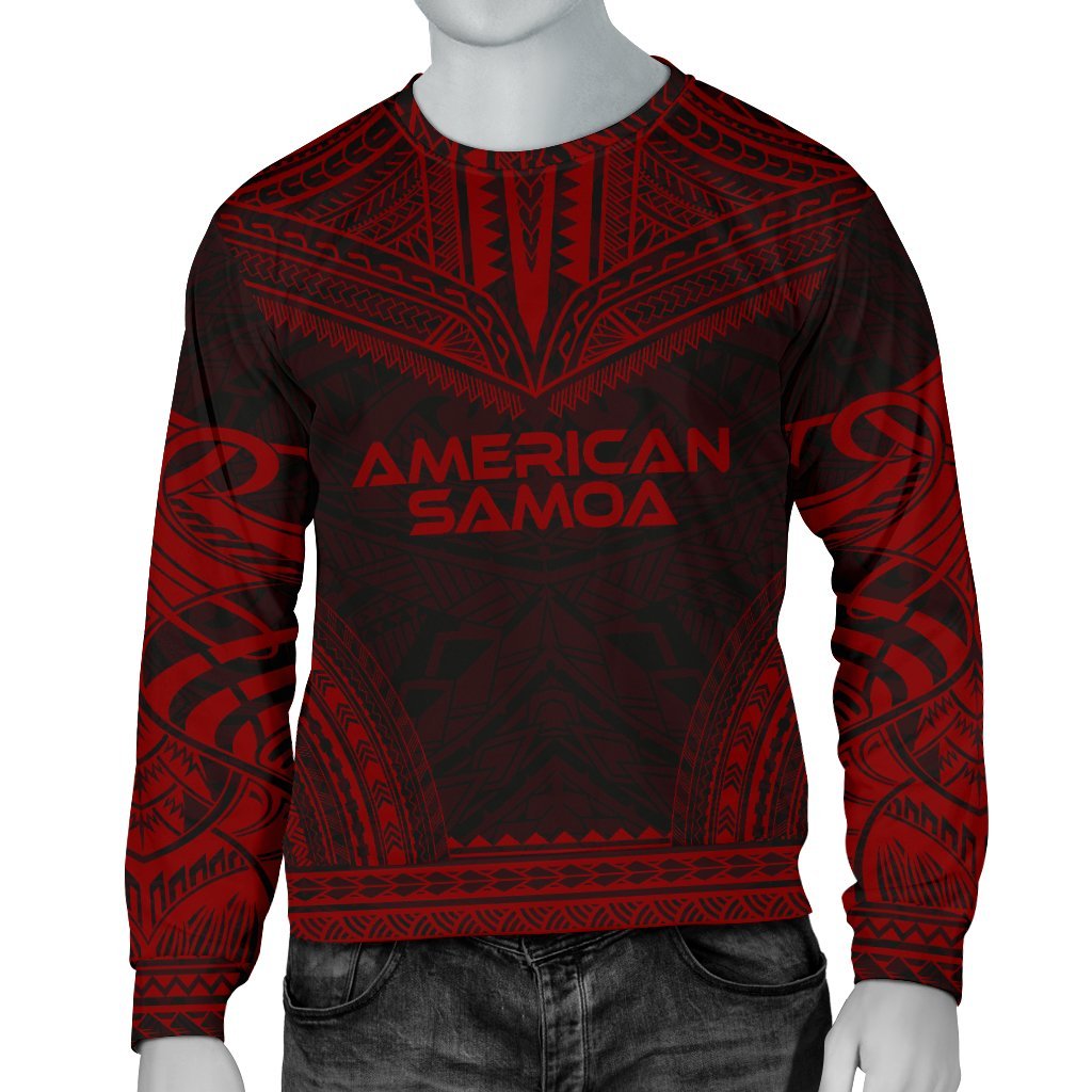 American Samoa Sweater - Polynesian Chief Red Version Unisex Red - Polynesian Pride